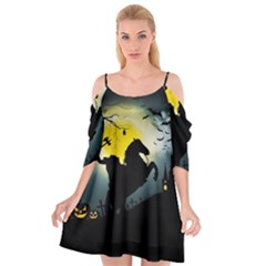 Headless Horseman Cutout Spaghetti Strap Chiffon Dress by Valentinaart