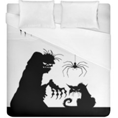 Halloween Duvet Cover (king Size) by Valentinaart