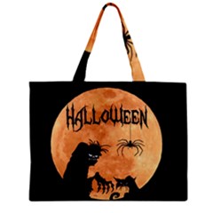 Halloween Zipper Mini Tote Bag by Valentinaart