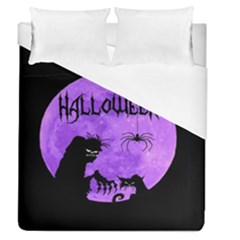 Halloween Duvet Cover (queen Size) by Valentinaart