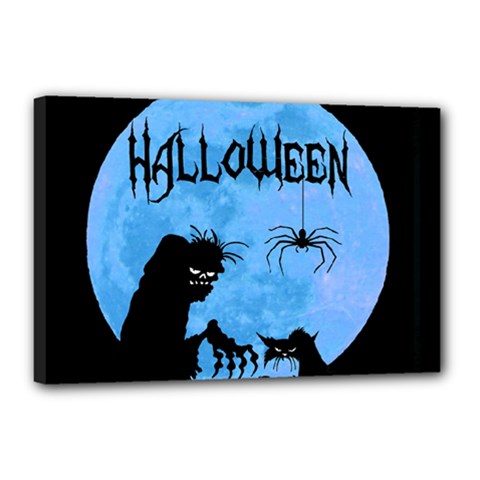 Halloween Canvas 18  X 12  by Valentinaart