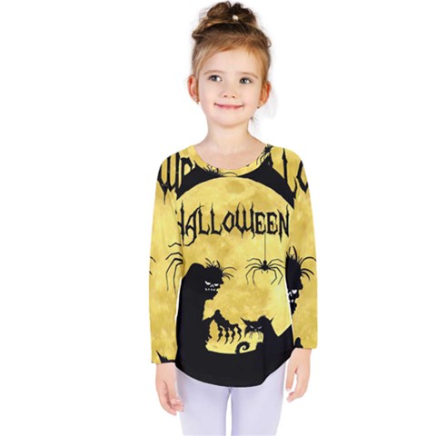 Halloween Kids  Long Sleeve Tee by Valentinaart