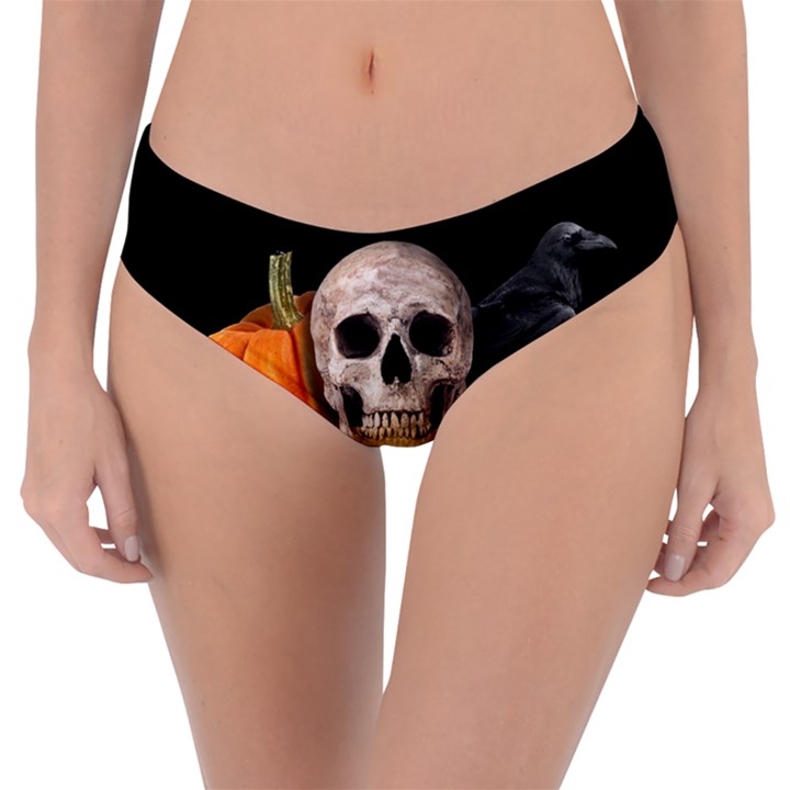 Halloween candy keeper Reversible Classic Bikini Bottoms