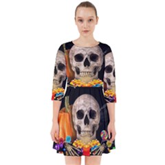 Halloween Candy Keeper Smock Dress by Valentinaart