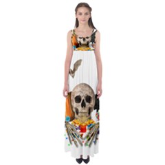 Halloween Candy Keeper Empire Waist Maxi Dress by Valentinaart