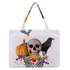 Halloween Candy Keeper Zipper Medium Tote Bag by Valentinaart