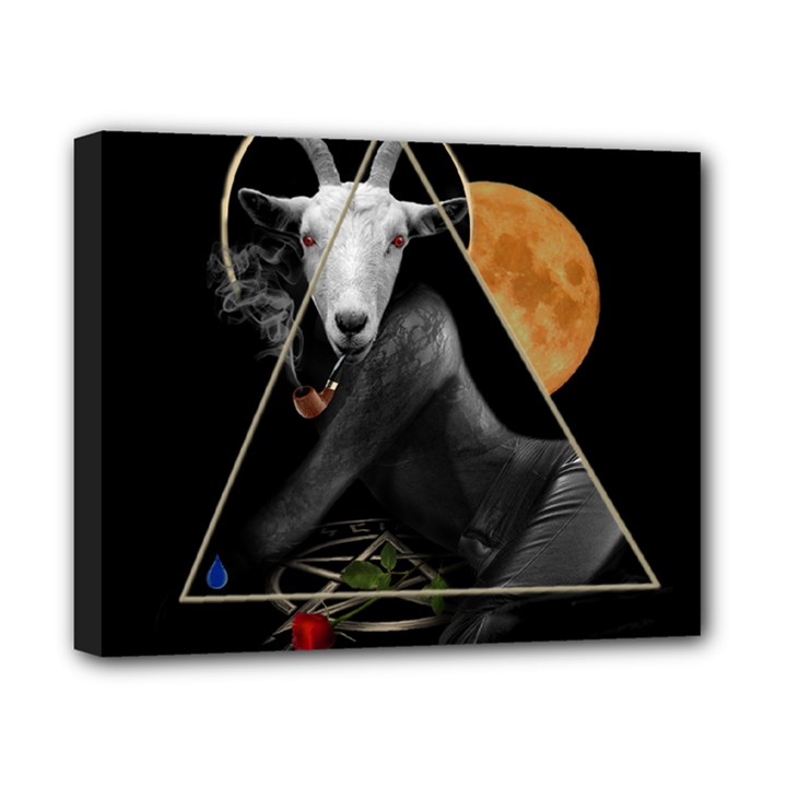 Spiritual goat Canvas 10  x 8 