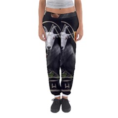 Spiritual Goat Women s Jogger Sweatpants by Valentinaart