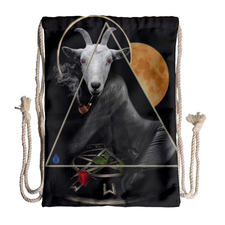 Spiritual goat Drawstring Bag (Large)