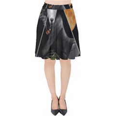 Spiritual Goat Velvet High Waist Skirt by Valentinaart