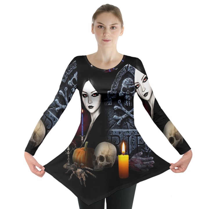 Vampires night  Long Sleeve Tunic 