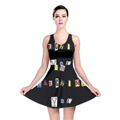 I Am Watching You Reversible Skater Dress by Valentinaart