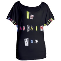 I Am Watching You Women s Oversized Tee by Valentinaart