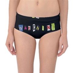 I Am Watching You Mid-waist Bikini Bottoms by Valentinaart