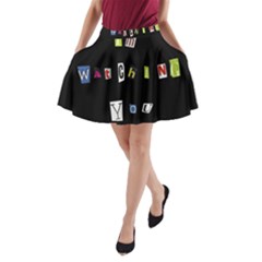 I Am Watching You A-line Pocket Skirt by Valentinaart