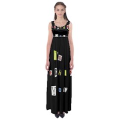 I Am Watching You Empire Waist Maxi Dress by Valentinaart