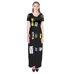 I Am Watching You Short Sleeve Maxi Dress by Valentinaart