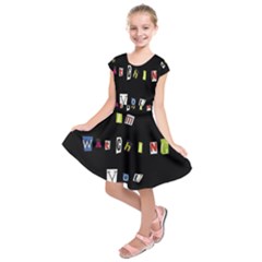 I Am Watching You Kids  Short Sleeve Dress by Valentinaart