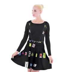 I Am Watching You Suspender Skater Skirt by Valentinaart