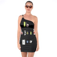 I Am Watching You One Soulder Bodycon Dress by Valentinaart