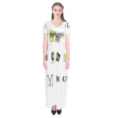 I Am Watching You Short Sleeve Maxi Dress by Valentinaart