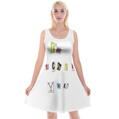 I Am Watching You Reversible Velvet Sleeveless Dress by Valentinaart