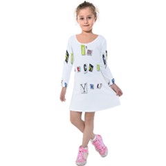 I Am Watching You Kids  Long Sleeve Velvet Dress by Valentinaart