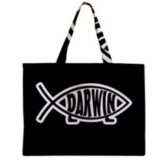 Darwin fish Zipper Mini Tote Bag