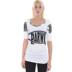 Darwin Fish Wide Neckline Tee