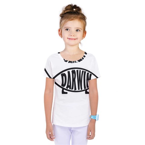 Darwin Fish Kids  One Piece Tee by Valentinaart