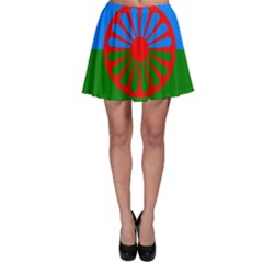 Gypsy Flag Skater Skirt by Valentinaart