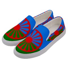 Gypsy Flag Men s Canvas Slip Ons by Valentinaart