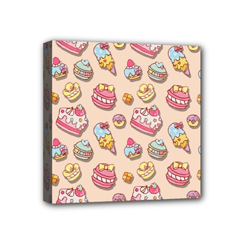 Sweet Pattern Mini Canvas 4  X 4  by Valentinaart