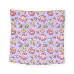 Sweet Pattern Square Tapestry (small) by Valentinaart