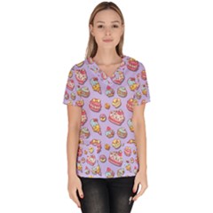 Sweet Pattern Scrub Top by Valentinaart