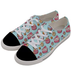 Sweet Pattern Women s Low Top Canvas Sneakers by Valentinaart