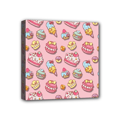 Sweet Pattern Mini Canvas 4  X 4  by Valentinaart