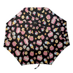 Sweet Pattern Folding Umbrellas by Valentinaart