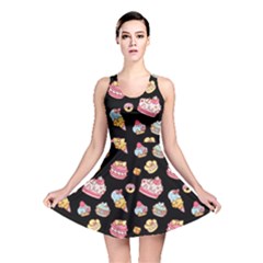 Sweet Pattern Reversible Skater Dress by Valentinaart