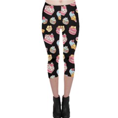 Sweet Pattern Capri Leggings  by Valentinaart