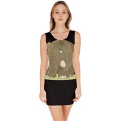 Cute Elephant Bodycon Dress by Valentinaart