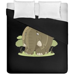 Cute Elephant Duvet Cover Double Side (california King Size) by Valentinaart