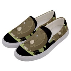 Cute Elephant Men s Canvas Slip Ons by Valentinaart