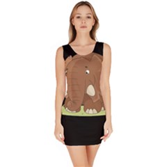 Cute Elephant Bodycon Dress by Valentinaart