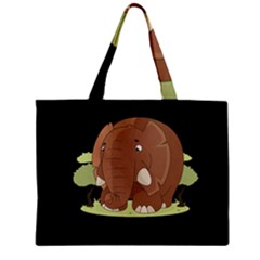 Cute Elephant Zipper Mini Tote Bag by Valentinaart