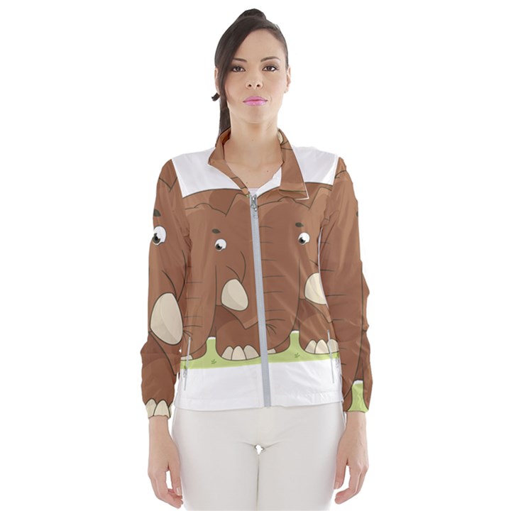 Cute Elephant Wind Breaker (Women)