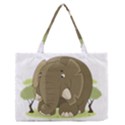 Cute Elephant Zipper Medium Tote Bag View1