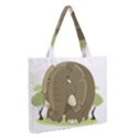 Cute Elephant Zipper Medium Tote Bag View2