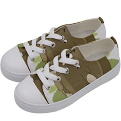 Cute Elephant Kids  Low Top Canvas Sneakers by Valentinaart