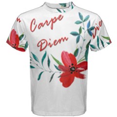 Carpe Diem  Men s Cotton Tee by Valentinaart